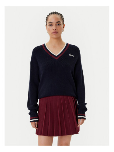 Guess Пуловер V5BR01 Z1152 Тъмносин Regular Fit