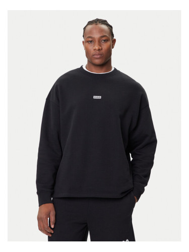 HUGO Суитшърт Naviu 50510732 Черен Loose Fit