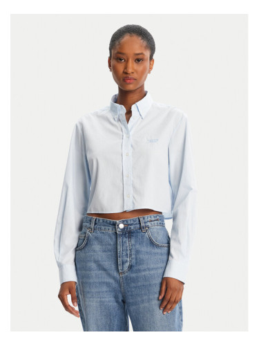 Tommy Jeans Риза DW0DW21400 Светлосиньо Relaxed Fit