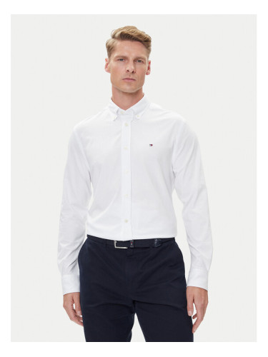 Tommy Hilfiger Риза Performance MW0MW39418 Бял Slim Fit