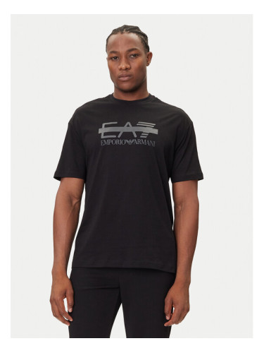EA7 Emporio Armani Тишърт 7M001129 AF10375 UC001 Черен Modern Fit