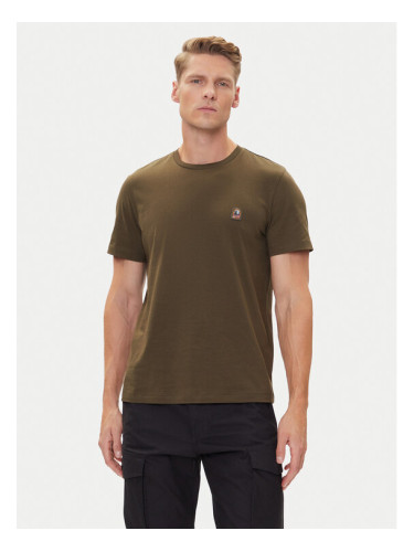Parajumpers Тишърт Patch 25WMPMTSEY29 Каки Regular Fit