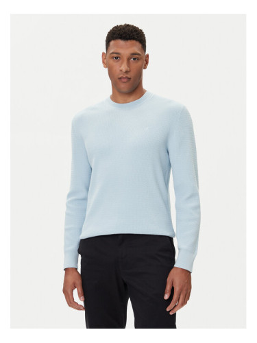 Calvin Klein Пуловер LV04LB327G Светлосиньо Regular Fit