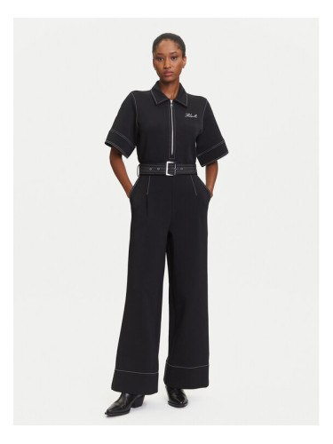 KARL LAGERFELD Гащеризон A3W13047 Черен Regular Fit