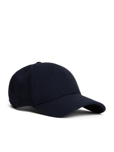 Tommy Hilfiger Шапка с козирка Th Flag Herringbone 6 Panel Cap AM0AM13784 Тъмносин