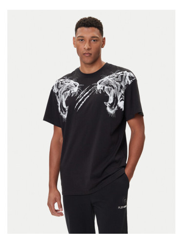 Plein Sport Тишърт FAEC MTK8360 STE001N Черен Loose Fit