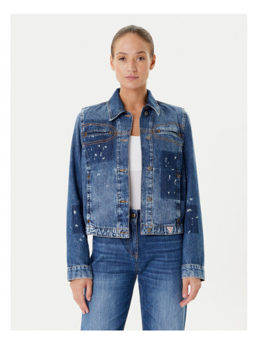 Guess Дънково яке W5YN69 D5R01 Тъмносин Regular Fit