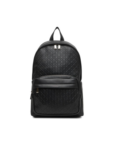 Calvin Klein Раница Emblem Emboss Round Backpack LV04D3202G Черен