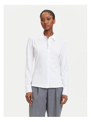 KARL LAGERFELD Риза A3W17103 Бял Slim Fit