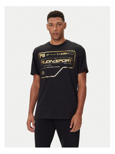Plein Sport Тишърт FAEC MTK8373 STE001N Черен Loose Fit