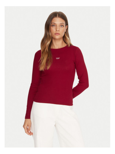 Guess Jeans Блуза W5BP01 KA0H1 Червен Slim Fit