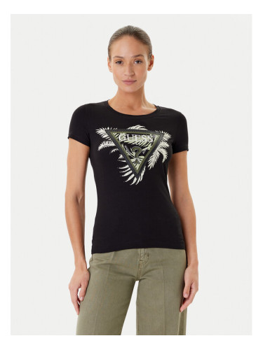 Guess Тишърт W5YI13 J1314 Черен Regular Fit