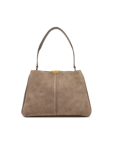 Tommy Hilfiger Дамска чанта Casual Leather Shoulder Bag Sued AW0AW18201 Бежов