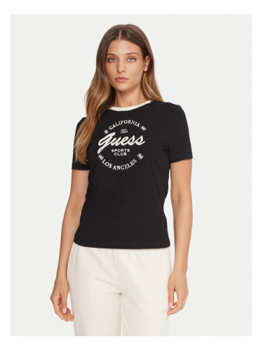Guess Тишърт V5BI03 J1314 Черен Slim Fit
