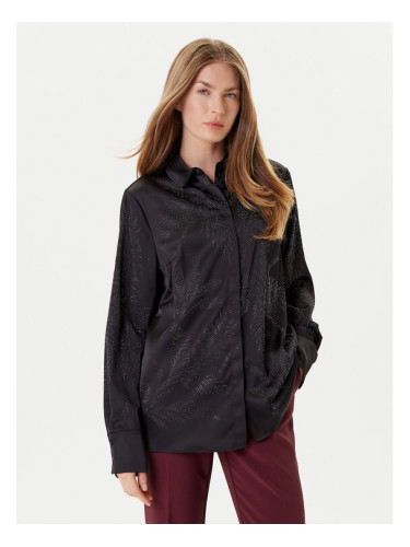 Guess Риза W5YH40 WFQC2 Черен Regular Fit