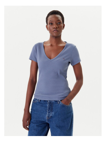 Tommy Jeans Тишърт Essential DW0DW17385 Син Slim Fit