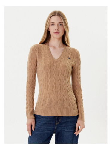 Polo Ralph Lauren Пуловер 211971866002 Бежов Slim Fit