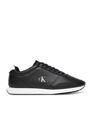 Calvin Klein Сникърси Retro Runner Ess Lth YM0YM01355 Черен
