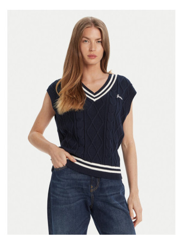 Guess Пуловер V5GR00 Z3FB1 Тъмносин Classic Fit