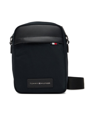 Tommy Hilfiger Мъжка чантичка Th Nylon Mini Reporter AM0AM13618 Черен