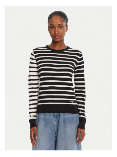 Desigual Пуловер Bergen 25WWJF08 Черен Regular Fit