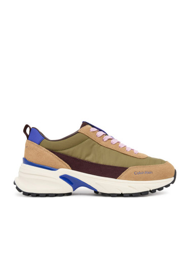 Calvin Klein Сникърси Hike Runner Mg Nylon Mix YW0YW02075 Зелен