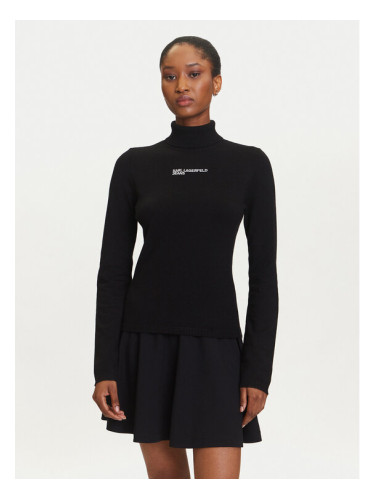 Karl Lagerfeld Jeans Поло A3W18007 Черен Slim Fit