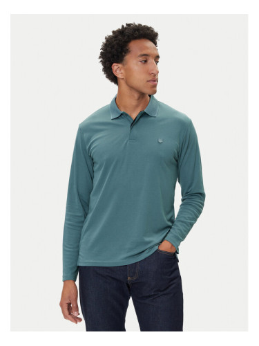 Jack & Jones Тениска с яка и копчета Crodney 12259645 Син Regular Fit