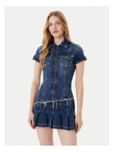 Guess Дънкова рокля W5YK71 D4H1D Син Regular Fit