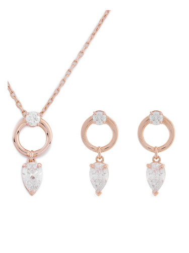 Swarovski Комплект колие и обеци Mesmera 5733808 Розово злато