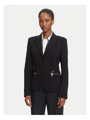 KARL LAGERFELD Сако A3W14040 Черен Slim Fit