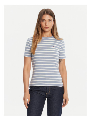 Tommy Hilfiger Тишърт New Cody WW0WW40587 Светлосиньо Slim Fit