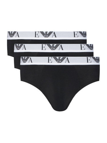 Emporio Armani Underwear Комплект 3 чифта слипове EM000258 AF14131 MC061 Черен