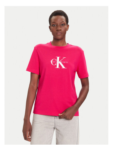 Calvin Klein Jeans Тишърт Hero Classic LV047B865G Розов Regular Fit