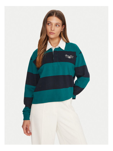 Guess Jeans Тениска с яка и копчета W5BP06 KCPS1 Бежов Relaxed Fit