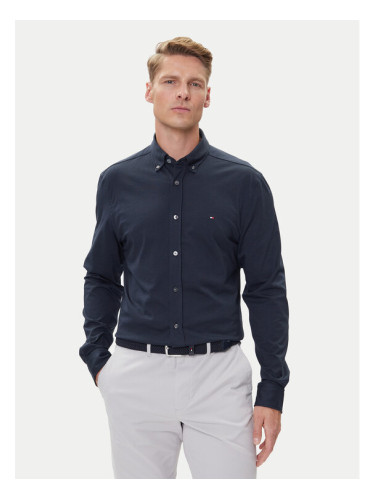 Tommy Hilfiger Риза Performance MW0MW39418 Тъмносин Slim Fit