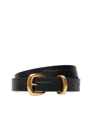 Calvin Klein Дамски колан Bombay Strap Croc 25Mm Belt LV04F7056G Черен