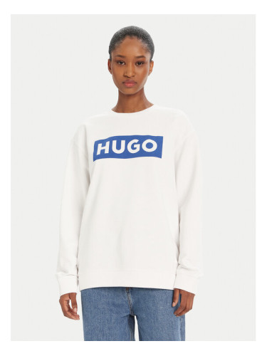 HUGO Суитшърт Classic 50522425 Бял Relaxed Fit