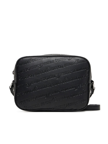 Tommy Jeans Дамска чанта Tjw Must Aop Camera Bag AW0AW17865 Черен
