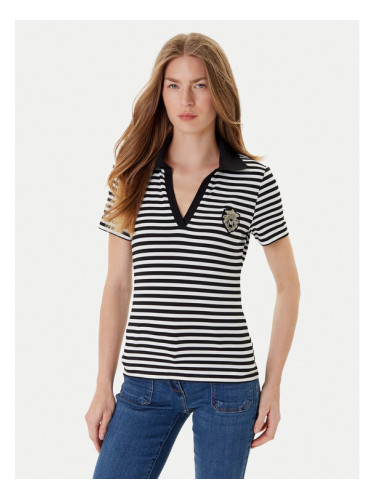 Morgan Тениска с яка и копчета 252-DINATA Черен Regular Fit