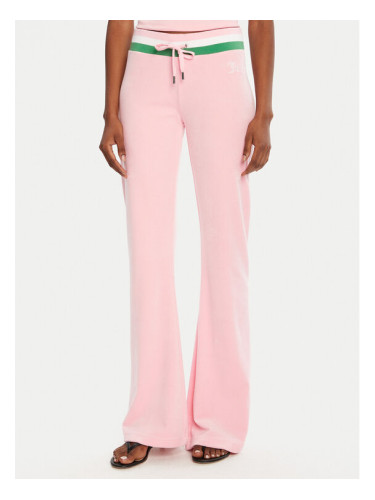 Juicy Couture Долнище анцуг Velour JCWBJ225352 Розов Regular Fit