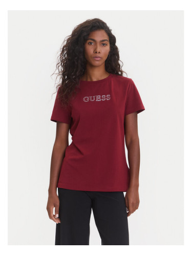 Guess Тишърт V3BI11 J1314 Бордо Regular Fit