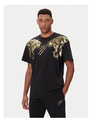 Plein Sport Тишърт FAEC MTK8360 STE001N Черен Loose Fit