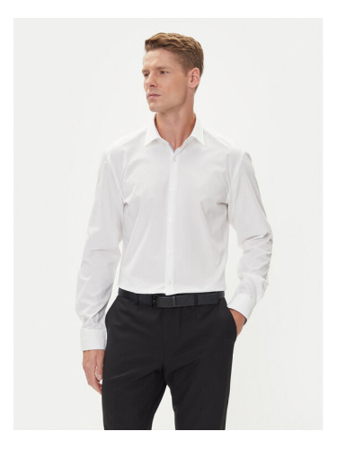 HUGO Риза Koey 50544922 Бял Slim Fit