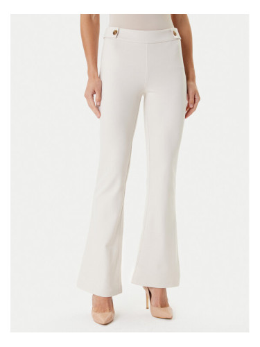 Guess Текстилни панталони W5YB0I KCMU2 Екрю Regular Fit