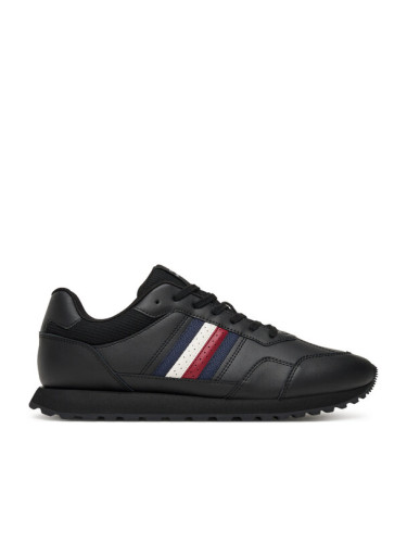 Tommy Hilfiger Сникърси New Runner Eva Stripes FM0FM05637 Черен