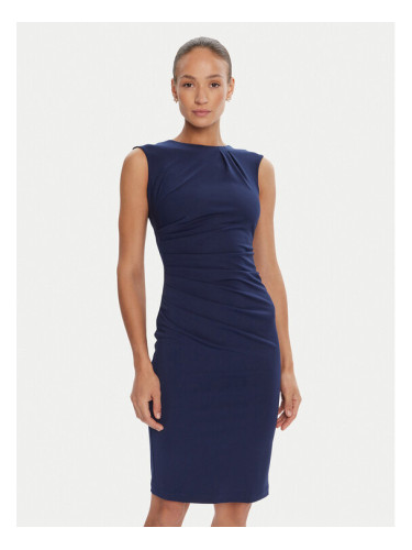 Rinascimento Коктейлна рокля CFC0125332003 Тъмносин Slim Fit