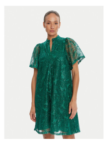 Bruuns Bazaar Коктейлна рокля Palm Philly BBW4541 Зелен Loose Fit