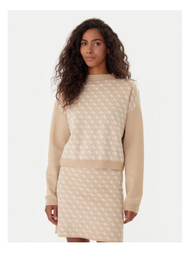 Guess Поло W5BR23 Z3JD2 Бежов Relaxed Fit