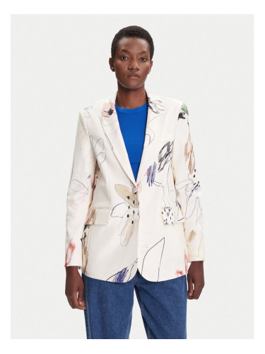 Desigual Сако Arty 25WWEW21 Бял Regular Fit